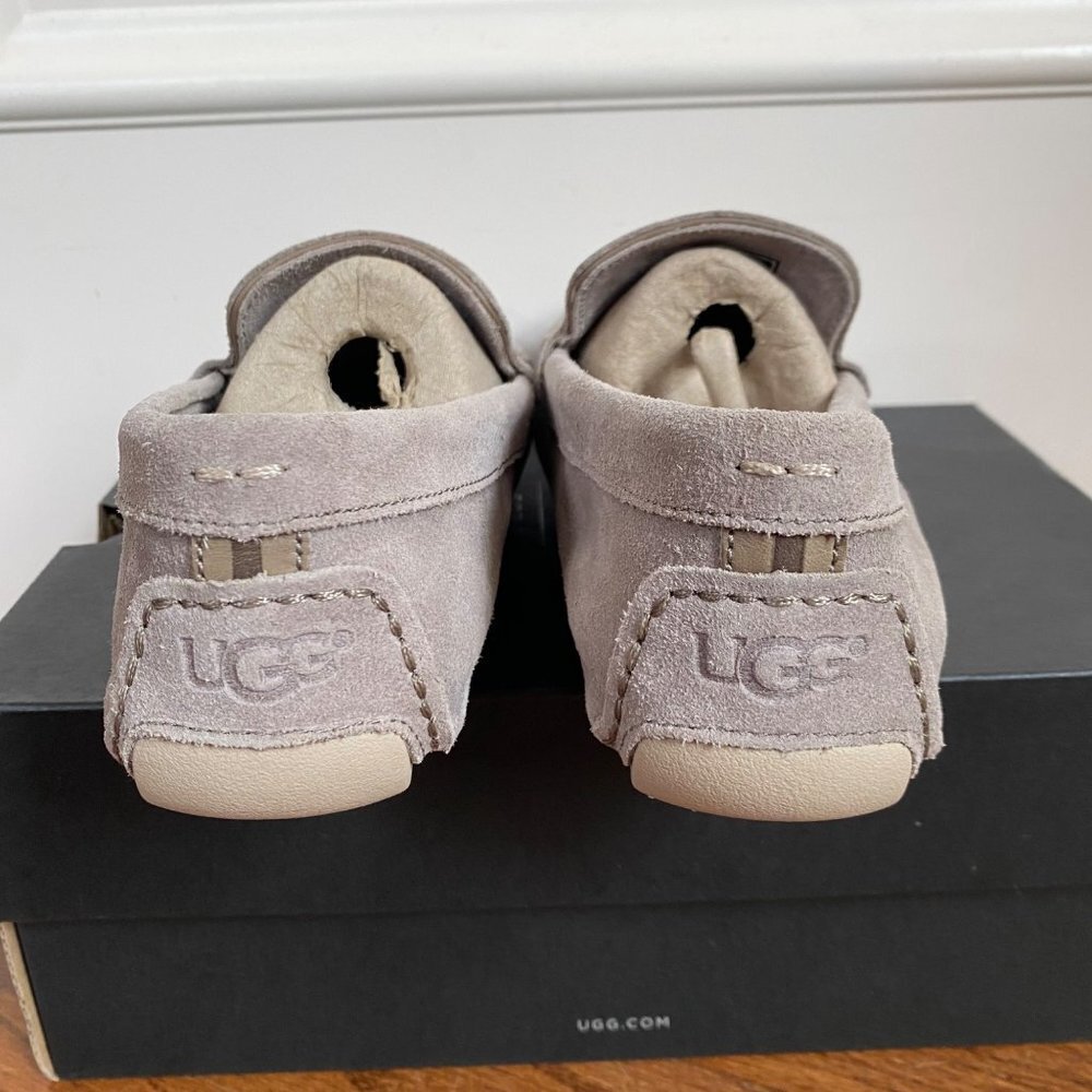 UGG Loafers Leather Suede Moccasins Henrick Gray Slip-ons Gray Mens Size 7 New - Picture 5 of 12